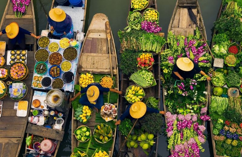 Bangkok floating markets