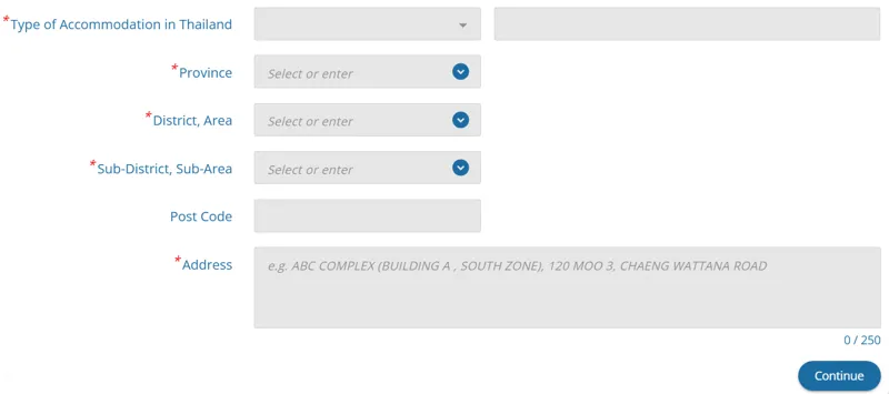Accomodation information