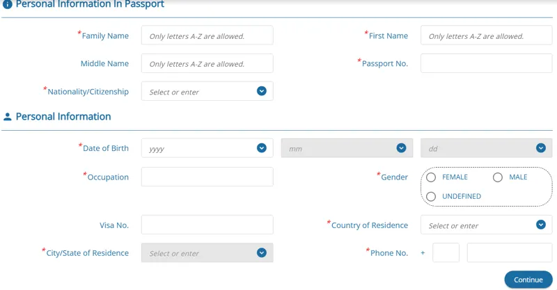 Personal information