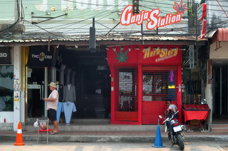 En cannabis-butik i Pattaya